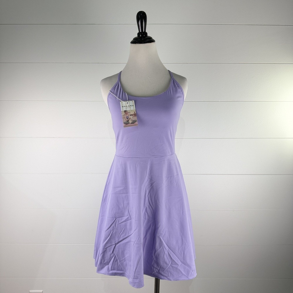 New Halara Cloudful Softly Zero Athletic Tank Dress Women M Pocket Shorts Active